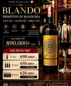 Rượu Vang Ý Blando Primitivo di Manduria 15,5% 2020 - Limited Edition