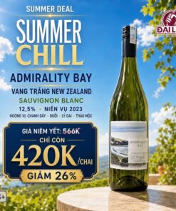 Rượu Vang Trắng Admirality Bay Sauvignon Blanc 12,5% New Zealand