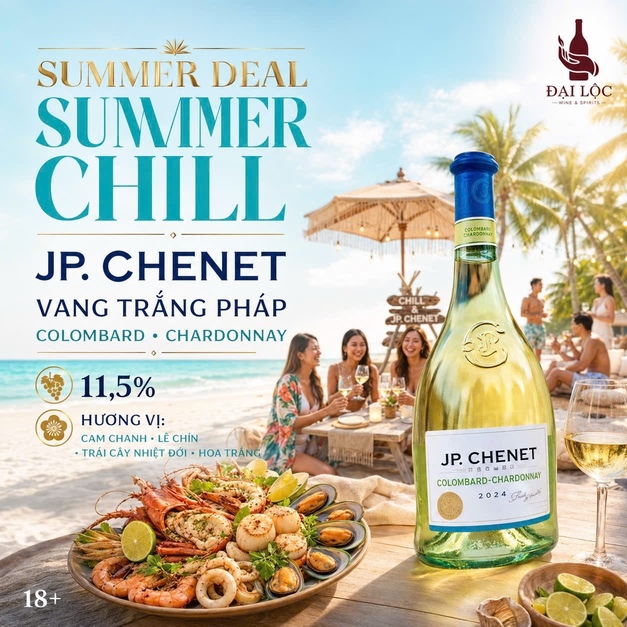 Rượu Vang Trắng JP Chenet Colombard Chardonnay 11,5%