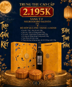 Hộp Quà Trung Thu Vang F Negroamaro 15% + 6 Bánh